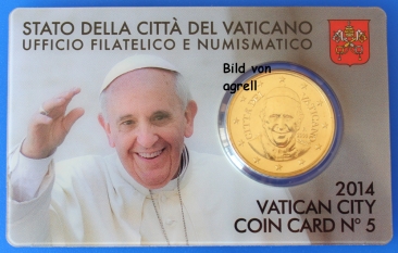 Vatikan Coin card 2014