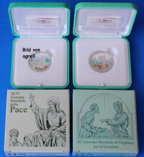 5 & 10 Euro Silbergedenkmünze Vatikan 2013