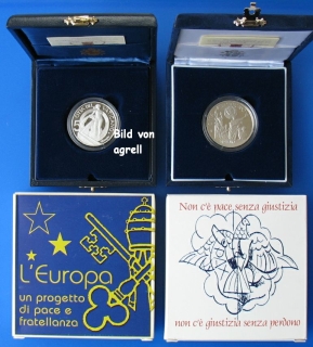 5 & 10 Euro Silbergedenkmünze Vatikan 2002