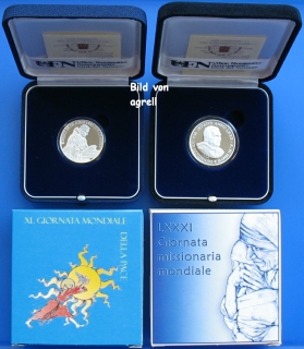 5 & 10 Euro Silbergedenkmünze Vatikan 2007