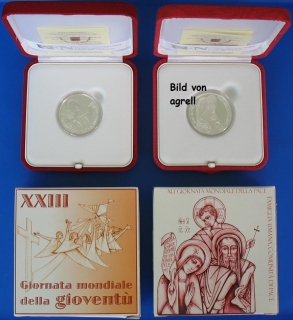 5 & 10 Euro Silbergedenkmünze Vatikan 2008