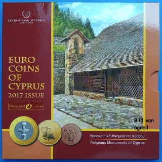 Kursmünzensatz Zypern 2017 Stgl.