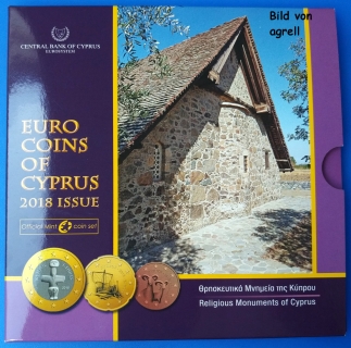 Kursmünzensatz Zypern 2018 Stgl.