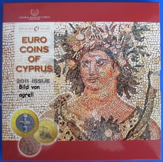Kursmünzensatz Zypern 2011 Stgl.