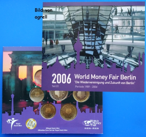 Sonderposten_5: Kursmünzensatz Niederlande 2006 Stgl. -- Money Fair Berlin