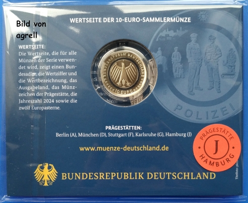 10 Euro Gedenkmünze Deutschland 2024