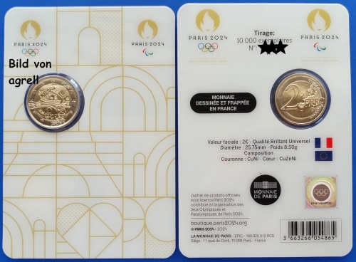 2 Euro commemorative France 2024