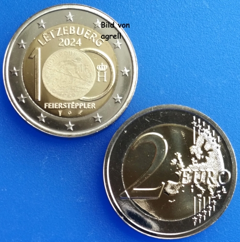 2 Euro Gedenkmünze Luxemburg 2024