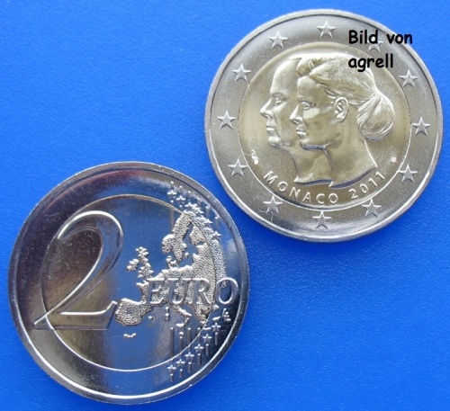 2 Euro Gedenkmünze Monaco 2011 Hochzeit Fürst Albert II. (lose)