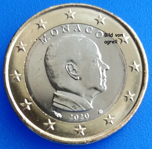 1 Euro Münze Monaco 2020 Stgl.