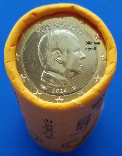 Monaco Münzrolle 1 Euro 2024