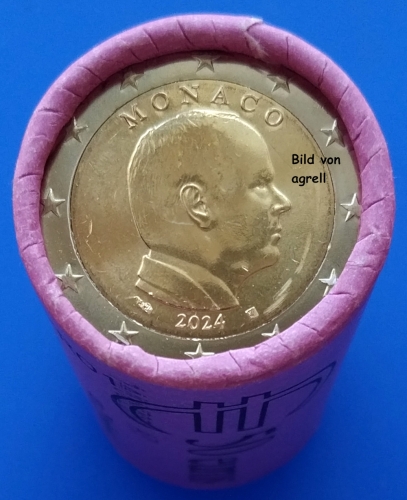 Monaco coin Roll 2 Euro 2024