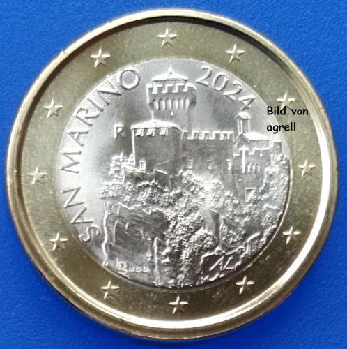 San Marino 1 Euro Kursmünze 2024 Stgl.
