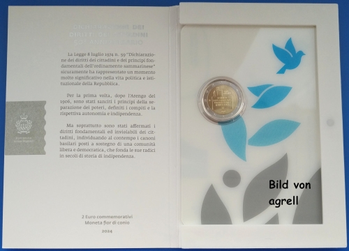 2 Euro Gedenkmünze San Marino 2024