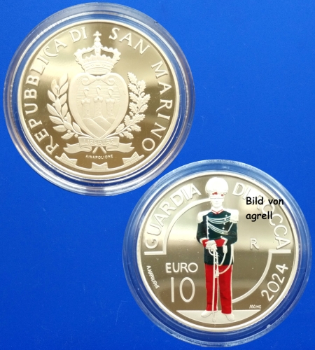 5 & 10 Euro silver commemorative coin San Marino 2024