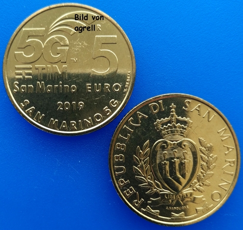 5 Euro Gedenkmünze San Marino 2019