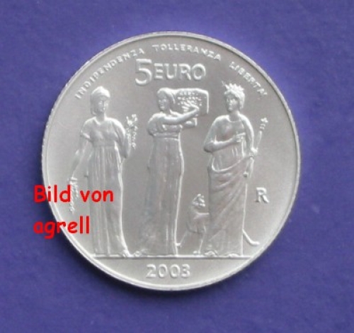 5 Euro Münze San Marino 2003