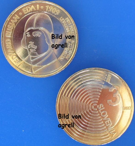 3 Euro Gedenkmünze Slowenien 2009