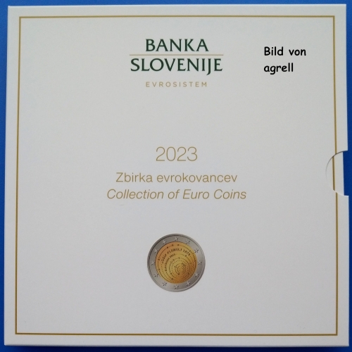 Kursmünzensatz Slowenien 2023 Stgl.