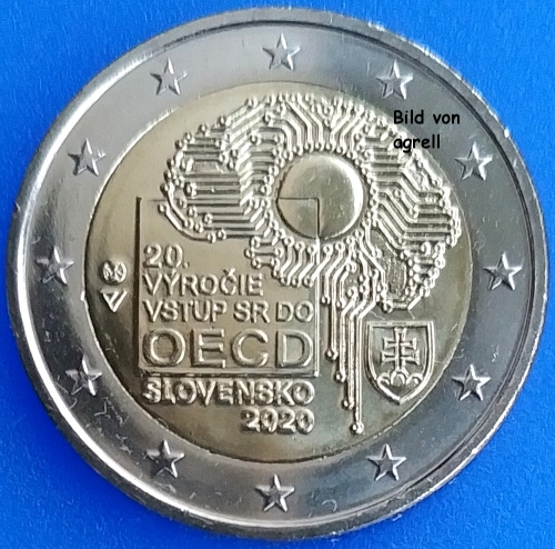 2 Euro Gedenkmünze Slowakei 2020