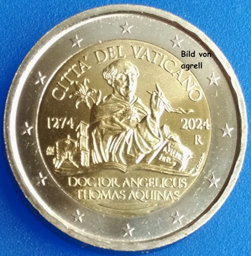 2 Euro Gedenkmünze Vatikan 2024