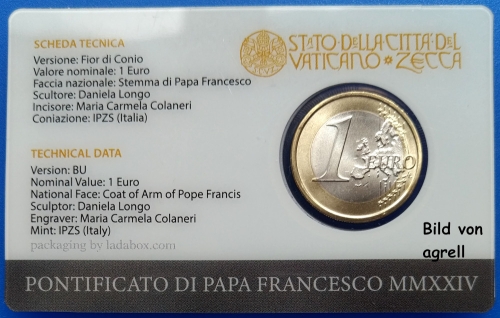 Vatican Coin card 2024