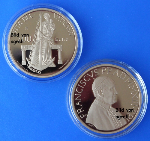 200 Euro Goldgedenkmünze Vatikan 2013